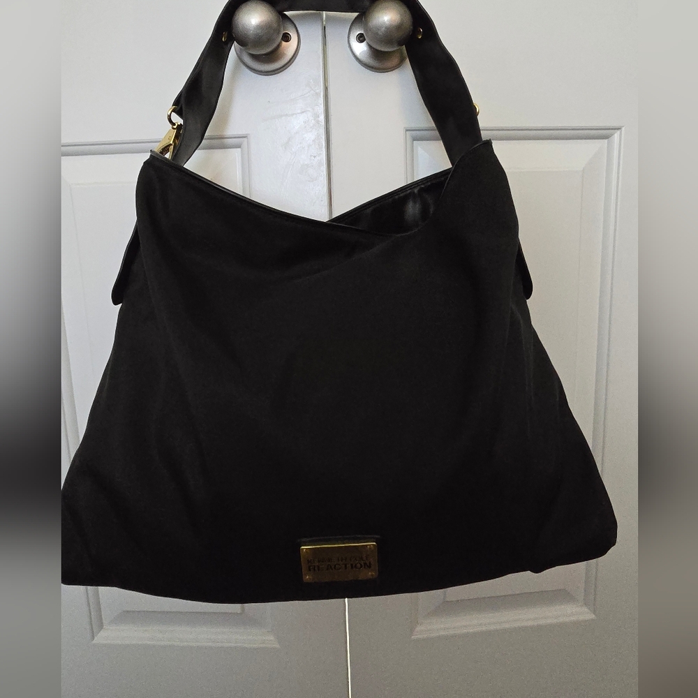 Kenneth Cole Reaction Black Tote with Gold Metallic Accents